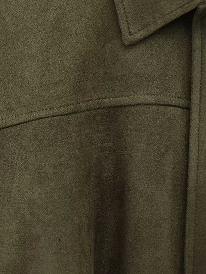 Luxury Faux Suede Bomber Jacket