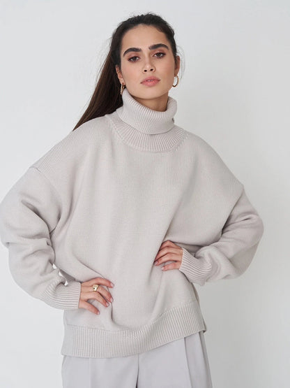 Women's  Turtleneck Oversized  Sweaters