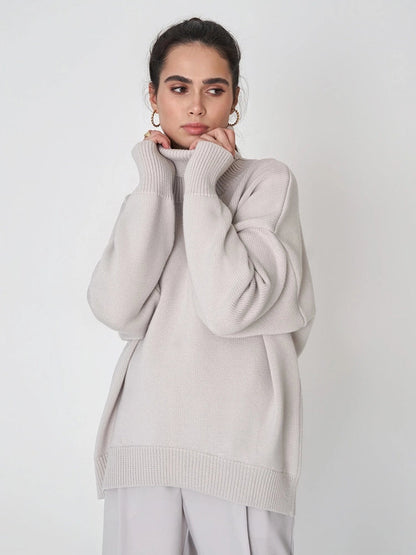 Women's  Turtleneck Oversized  Sweaters