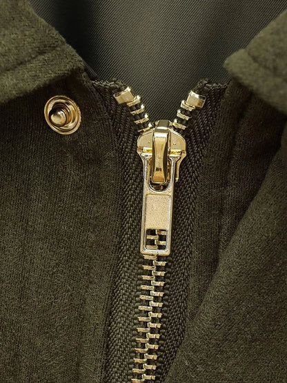 Luxury Faux Suede Bomber Jacket