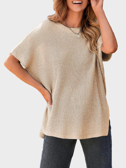 2025 Fall Clothing Women's Oversized Knit Top