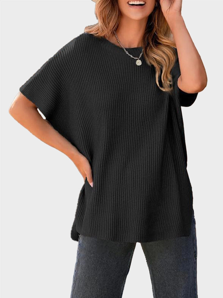 2025 Fall Clothing Women's Oversized Knit Top