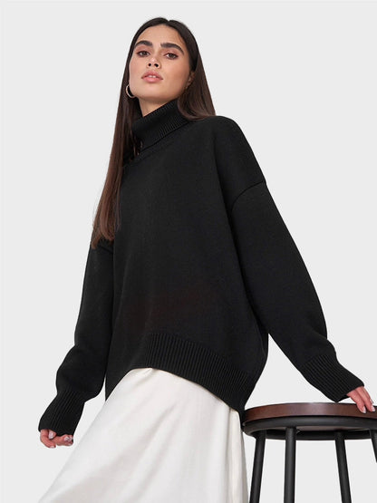 Women's  Turtleneck Oversized  Sweaters
