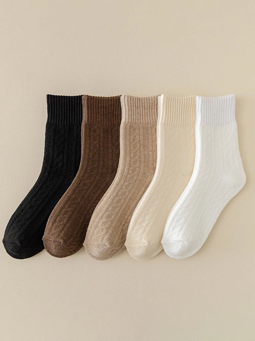 Women's Thick  Lining Warm  Mid Calf Socks