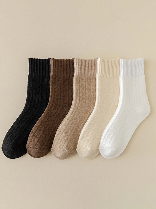 Women's Thick  Lining Warm  Mid Calf Socks