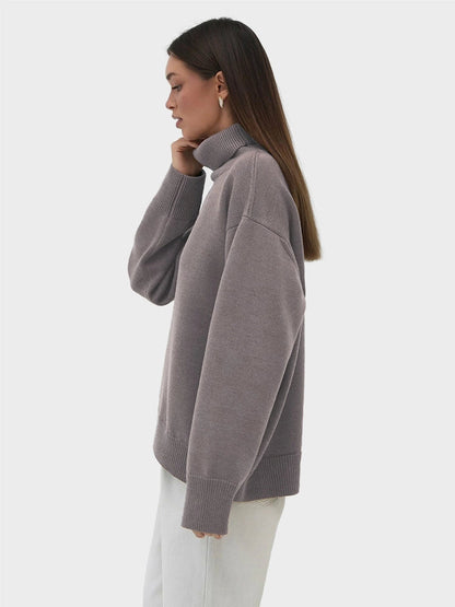 Women's  Turtleneck Oversized  Sweaters